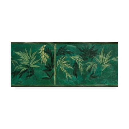 Pablo Esteban 'Dark Teal Bamboo' Canvas Art,20x47